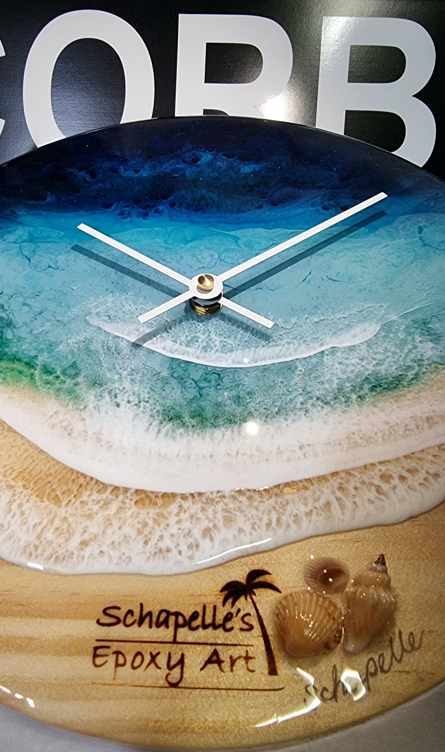 Epoxy Resin Wall Clock Regular (ab1384)