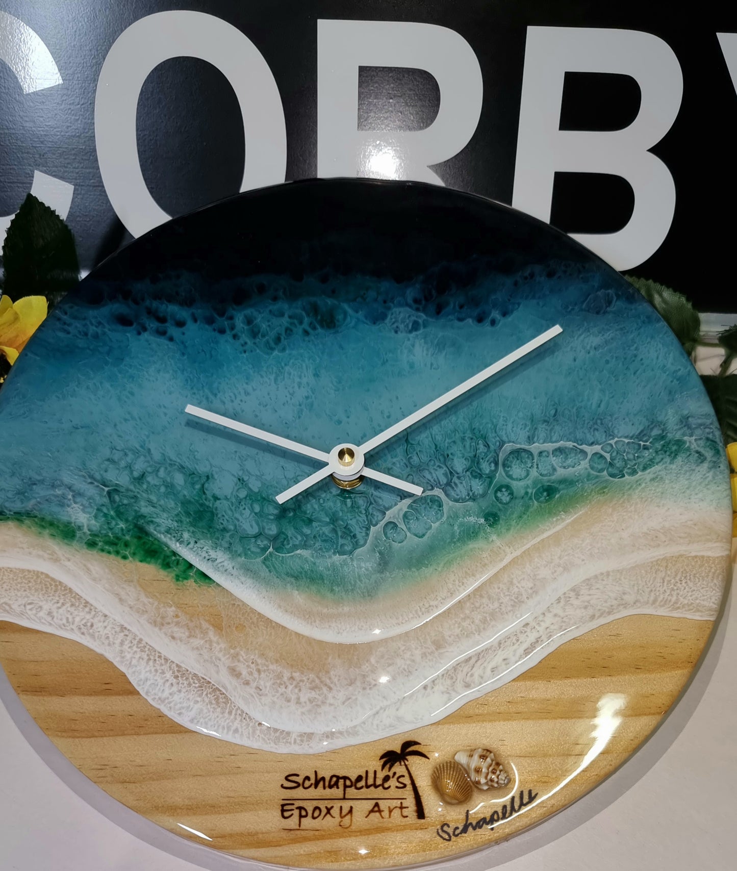 Epoxy Resin Wall Clock Regular (ab1385)