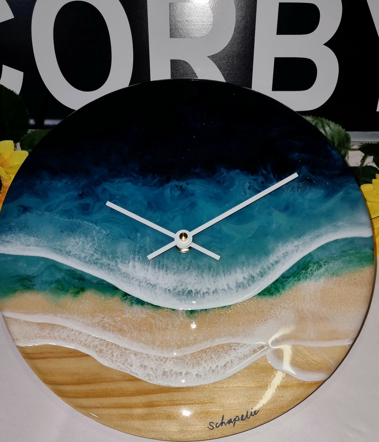 Epoxy Resin Wall Clock Regular (ab1387)