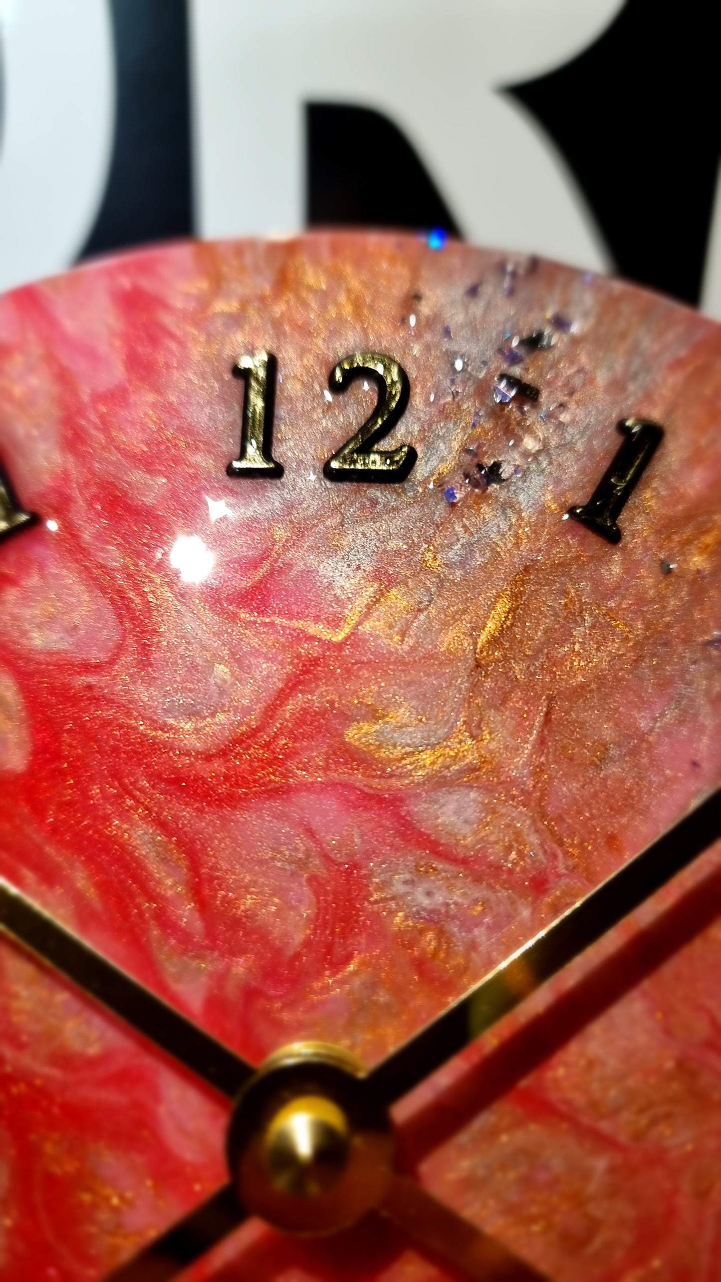 Epoxy Resin Wall Clock Small (ab1419)