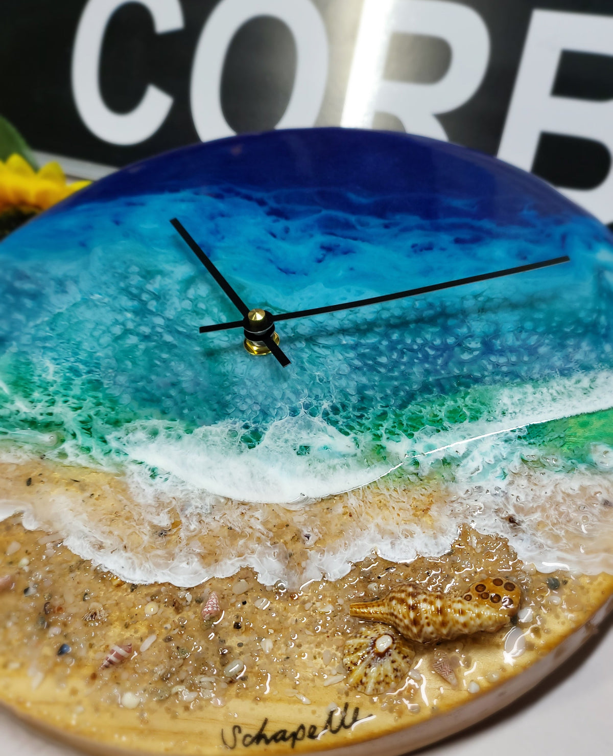 Epoxy Resin Wall Clock Regular (ab1805)