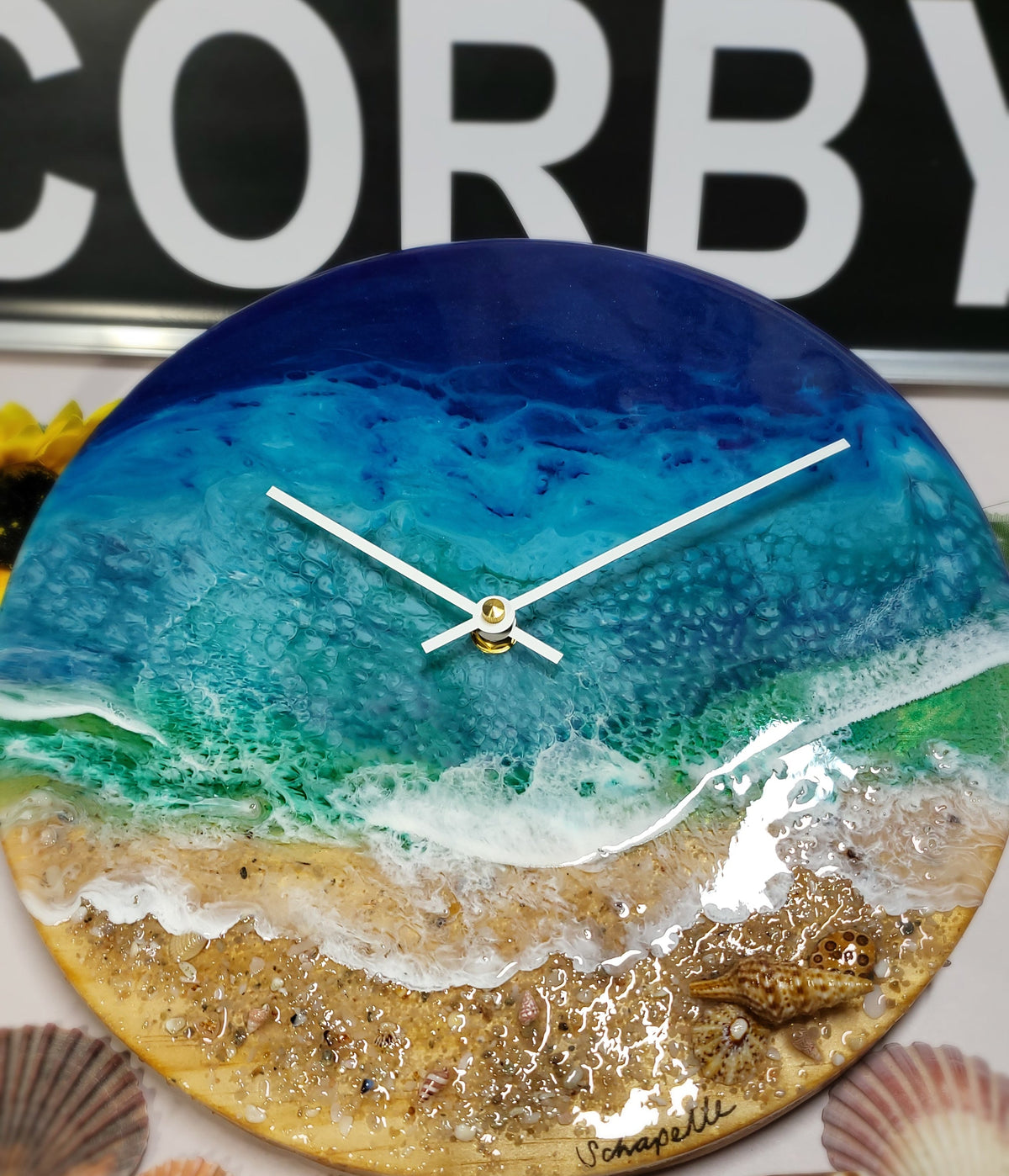 Epoxy Resin Wall Clock Regular (ab1805)