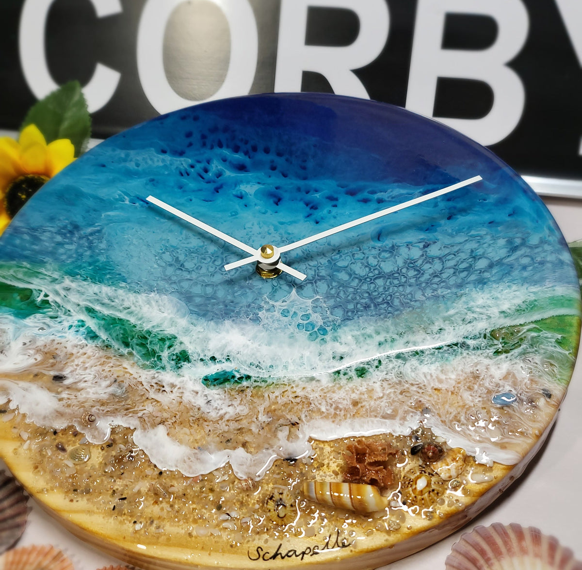 Epoxy Resin Wall Clock Regular (ab1801)