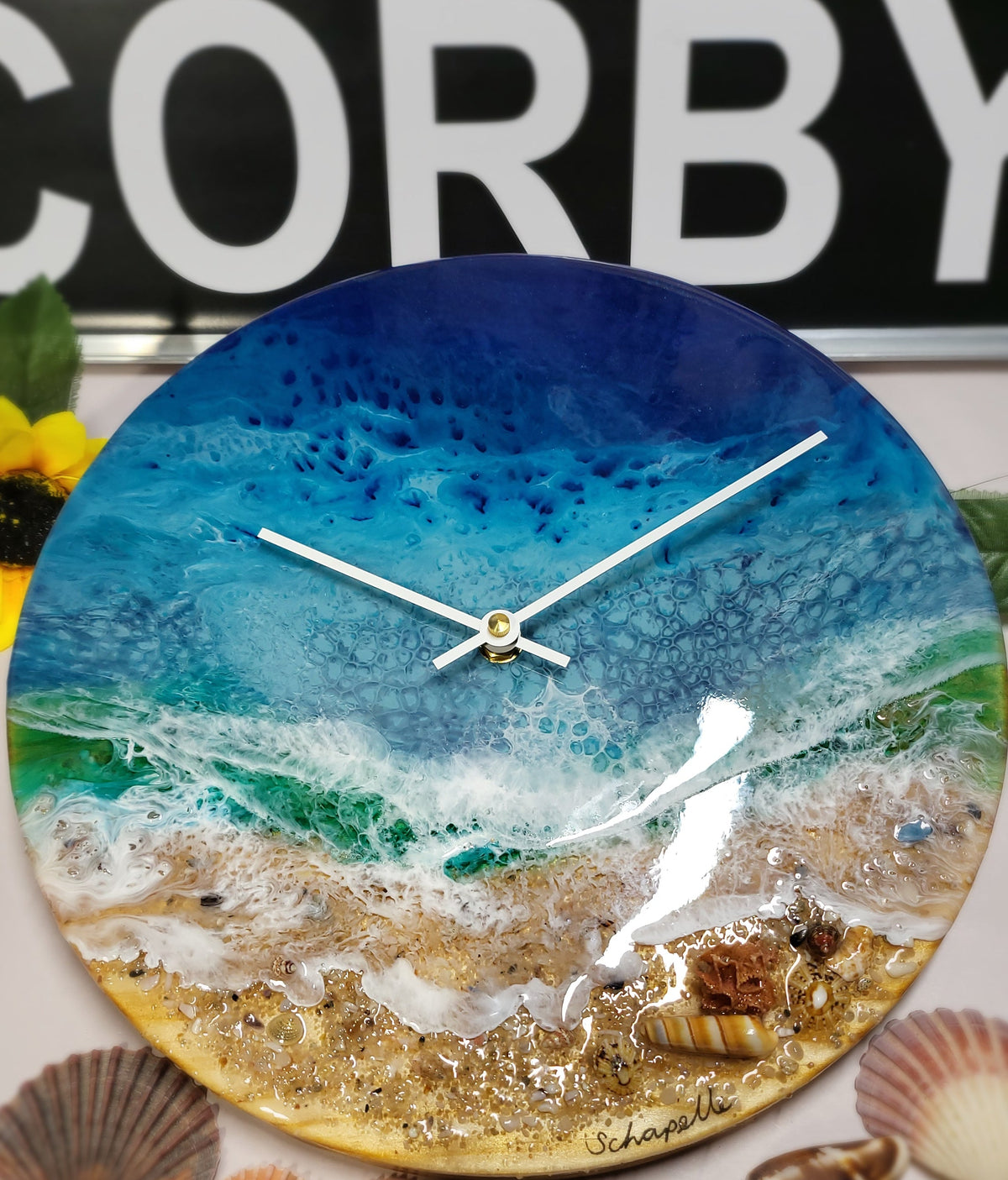 Epoxy Resin Wall Clock Regular (ab1801)