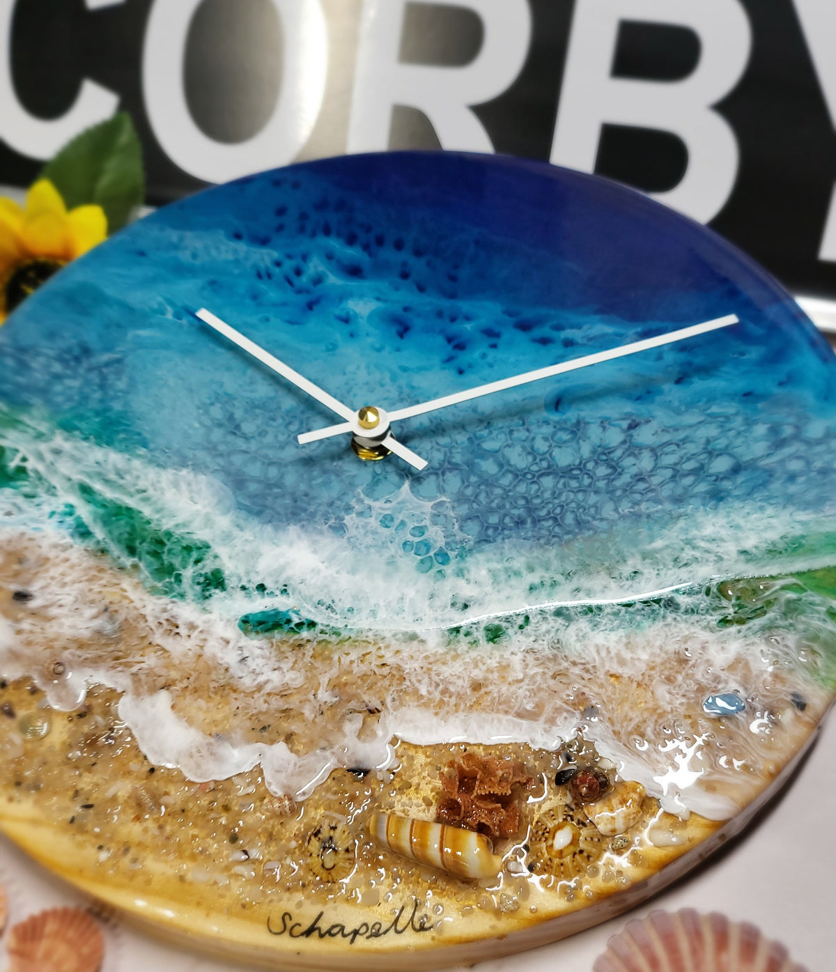 Epoxy Resin Wall Clock Regular (ab1801)