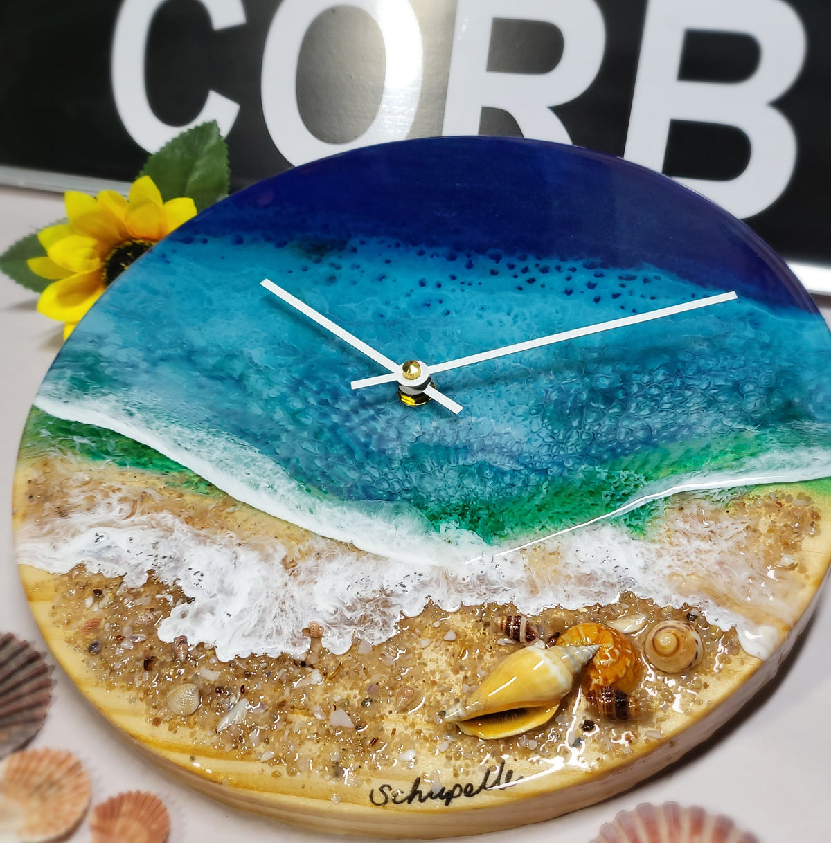 Epoxy Resin Wall Clock Regular (ab1802)