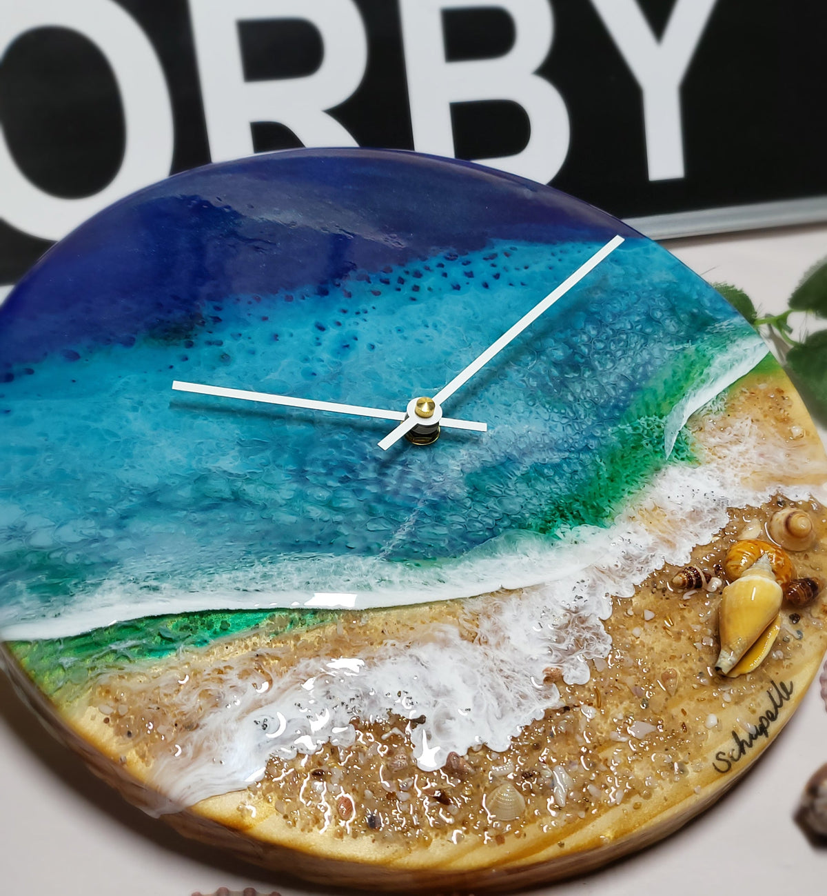 Epoxy Resin Wall Clock Regular (ab1802)