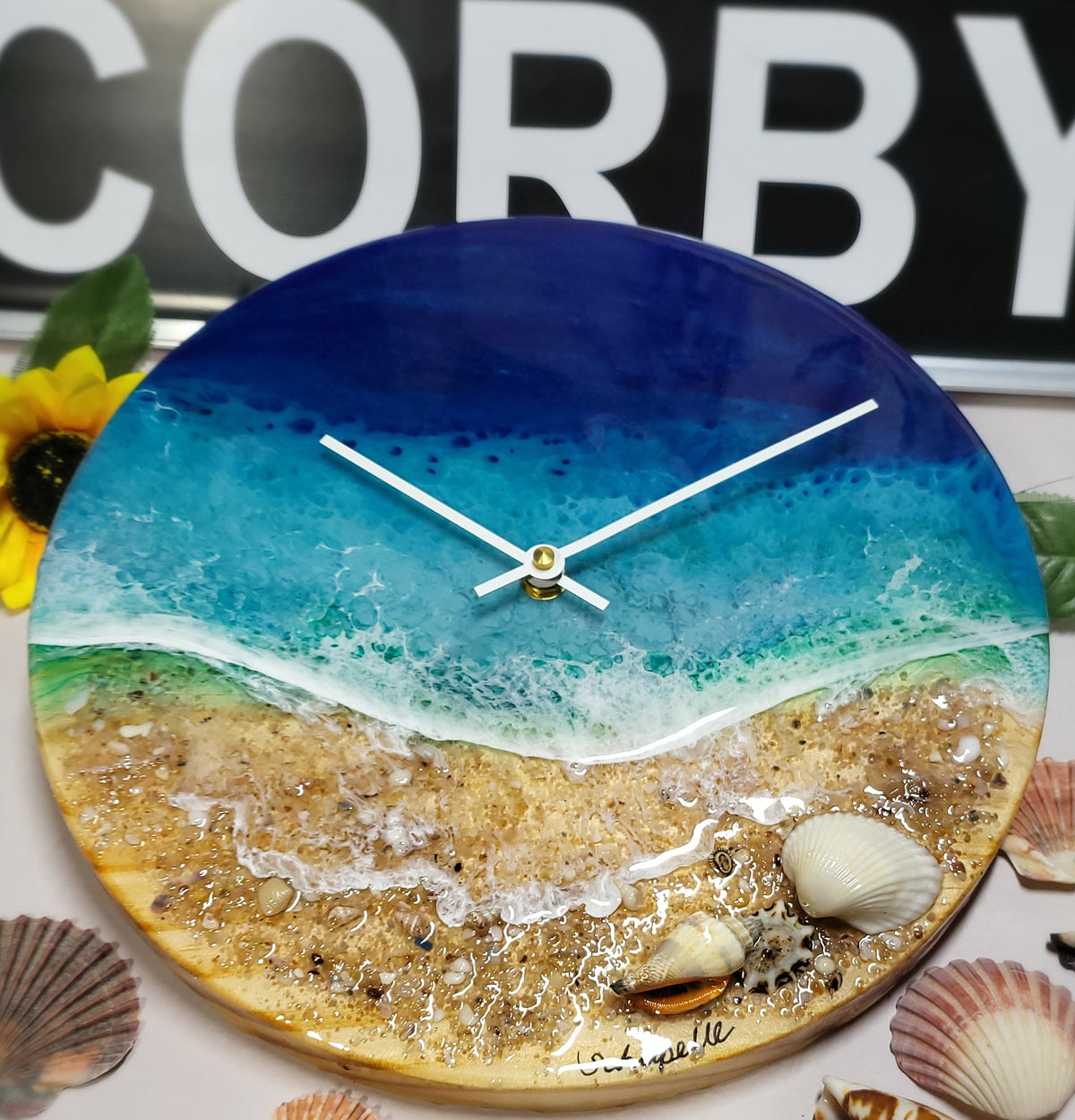 Epoxy Resin Wall Clock Regular (ab1803)