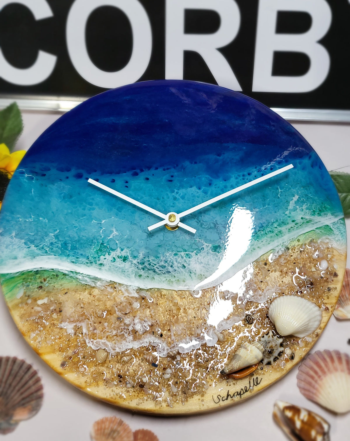 Epoxy Resin Wall Clock Regular (ab1803)