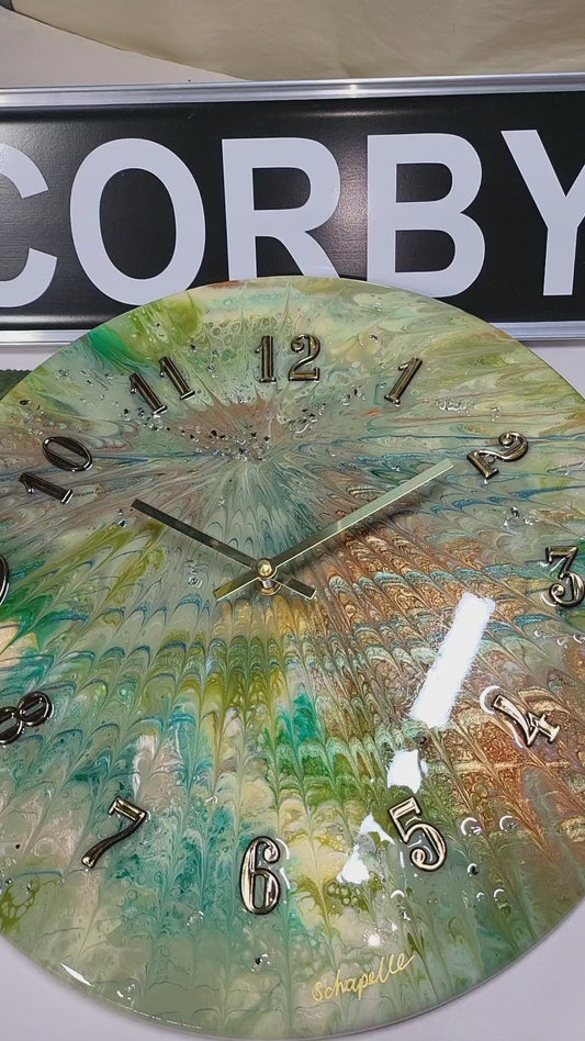 Epoxy Resin Wall Clock Large (ab1774)