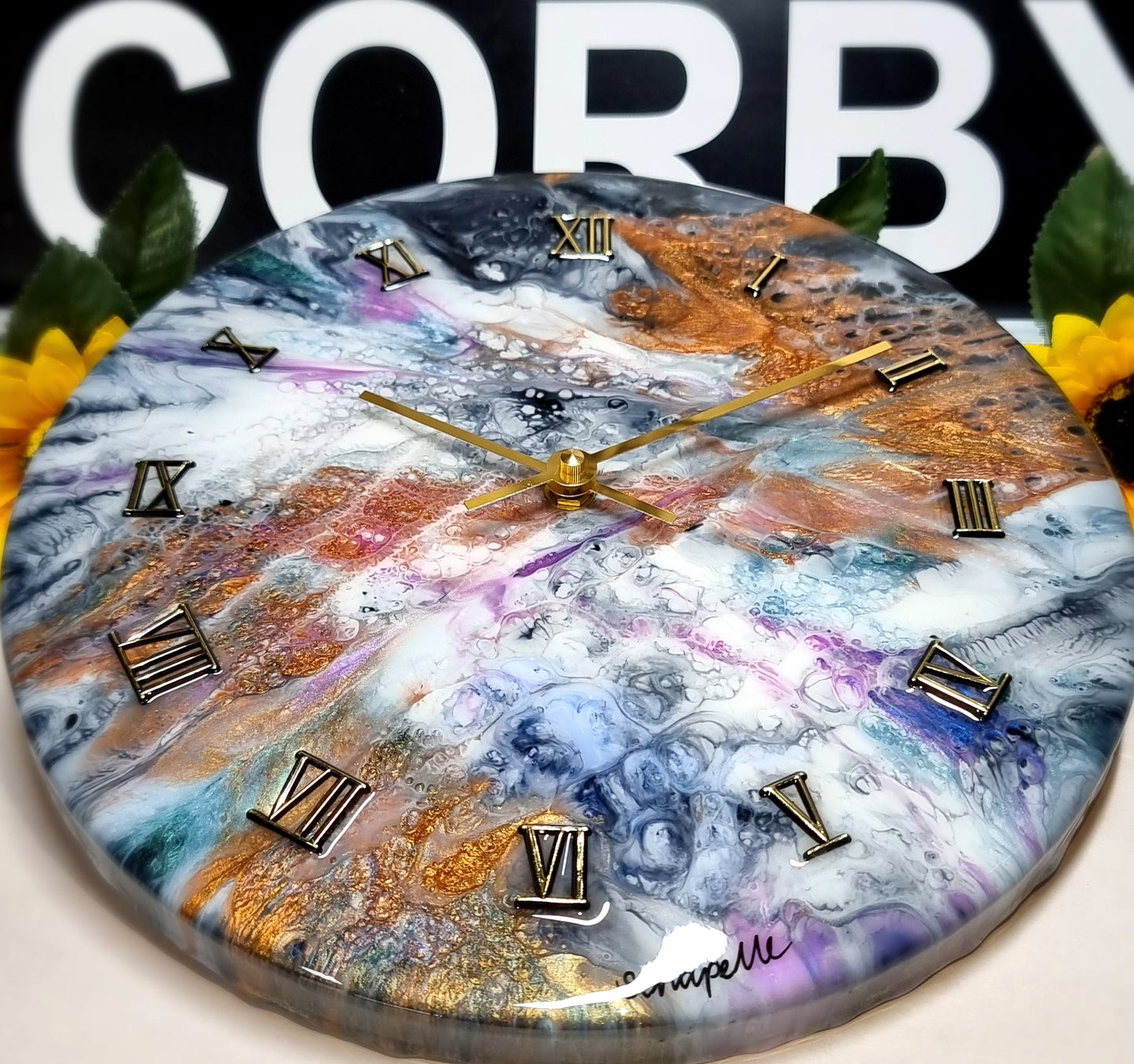 Epoxy Resin Wall Clock Regular (ab1594)