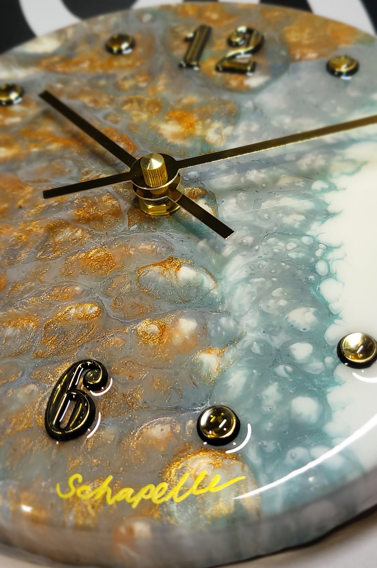 Epoxy Resin Wall Clock Small (ab1796)