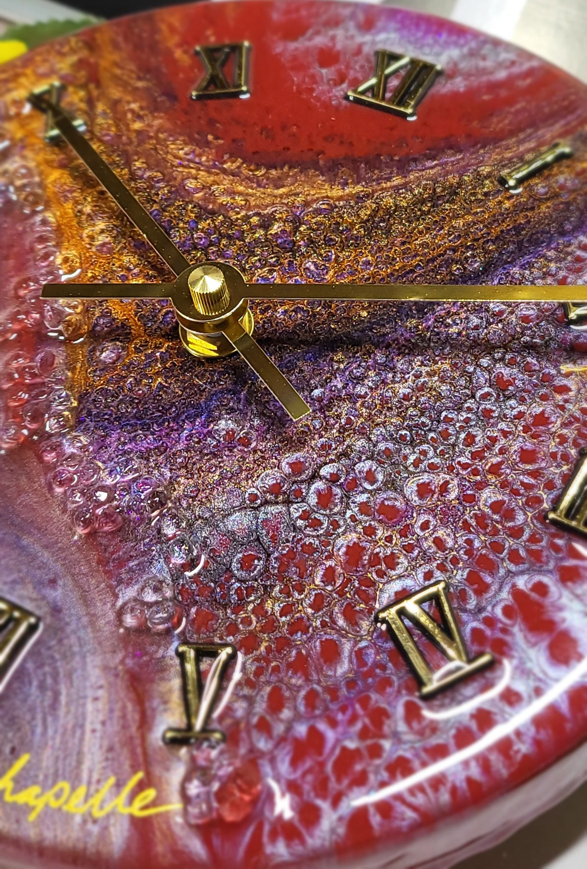 Epoxy Resin Wall Clock Small (ab1798)