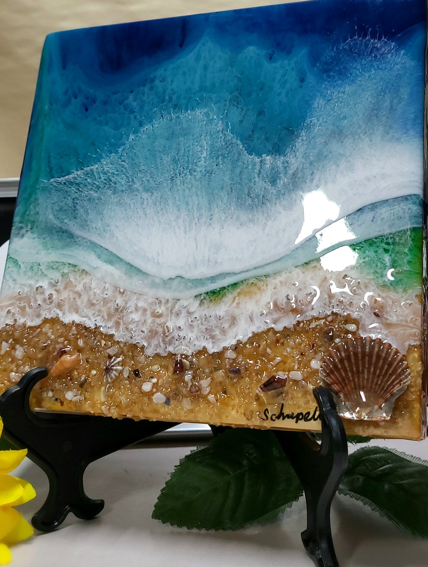Epoxy Resin Ocean Wall Art (ab1715)