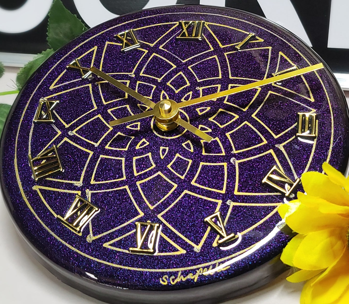 Epoxy Resin Wall Clock Small (ab1752)