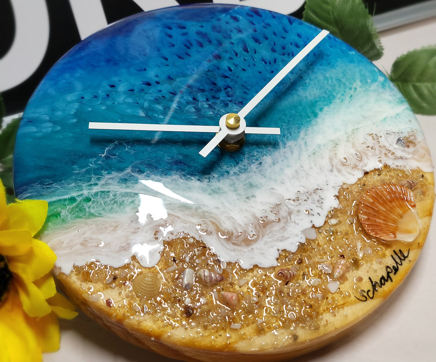 Epoxy Resin Wall Clock Small (ab1773)