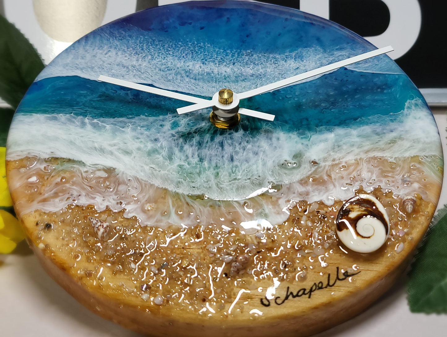 Epoxy Resin Wall Clock Small (ab1768)