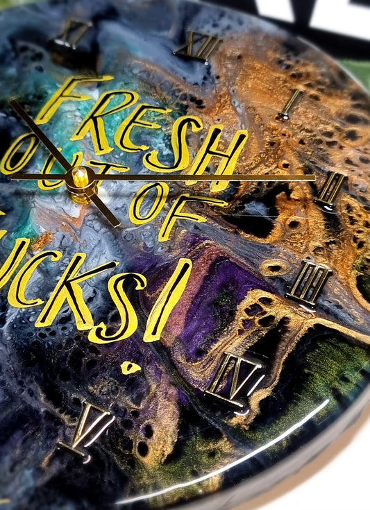 Epoxy Resin Wall Clock Regular (ab1562)