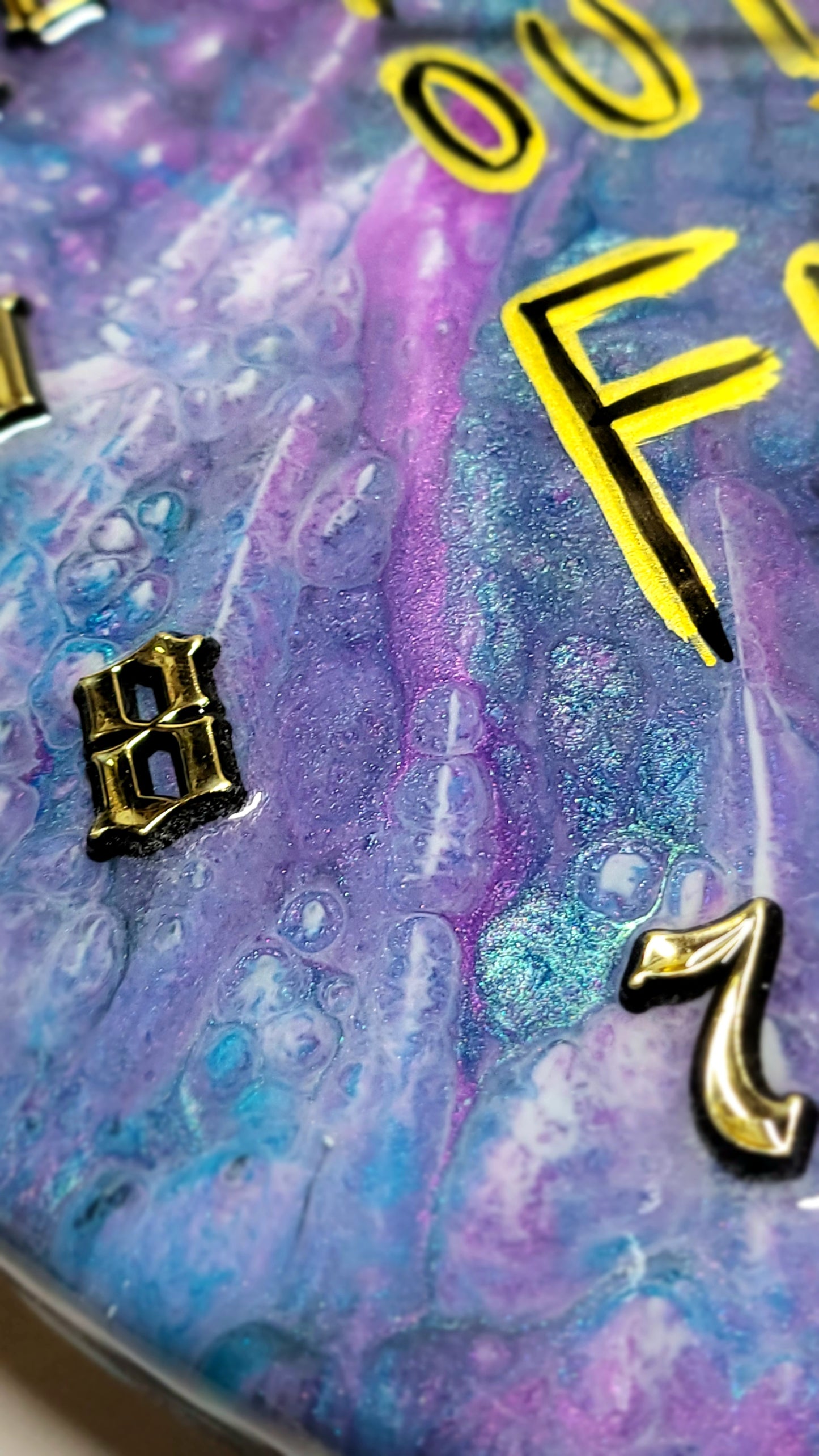 Epoxy Resin Wall Clock Regular (ab1707)