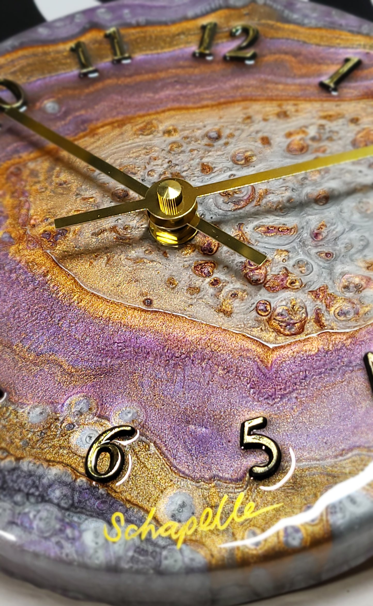 Epoxy Resin Wall Clock Small (ab1759)