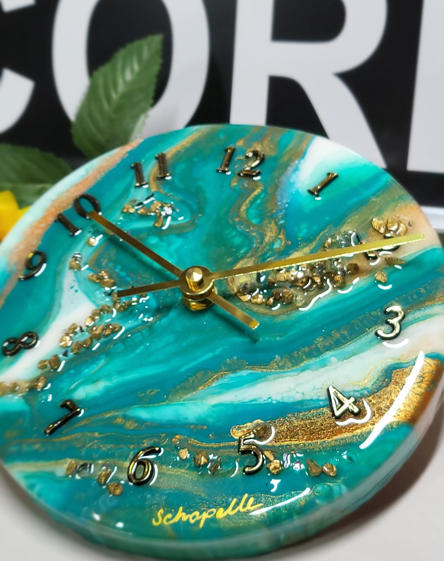 Epoxy Resin Wall Clock Small (ab1746)