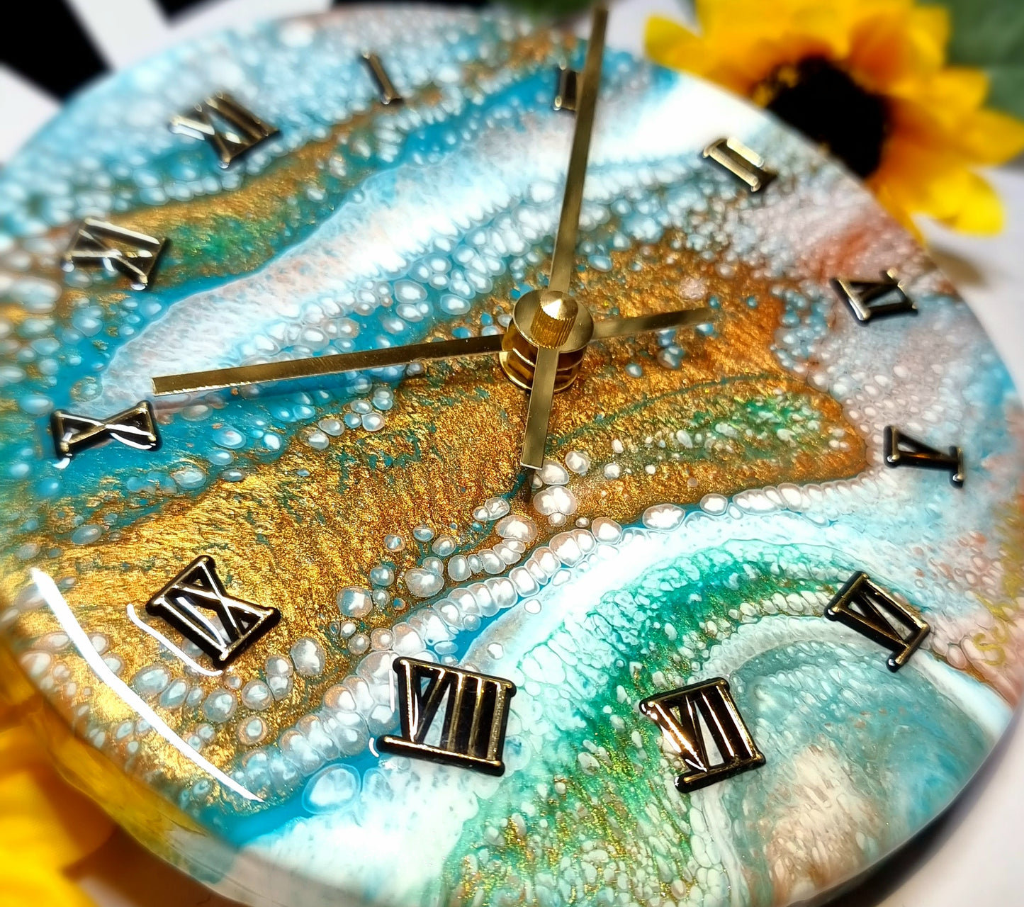 Epoxy Resin Wall Clock Small (ab1517)