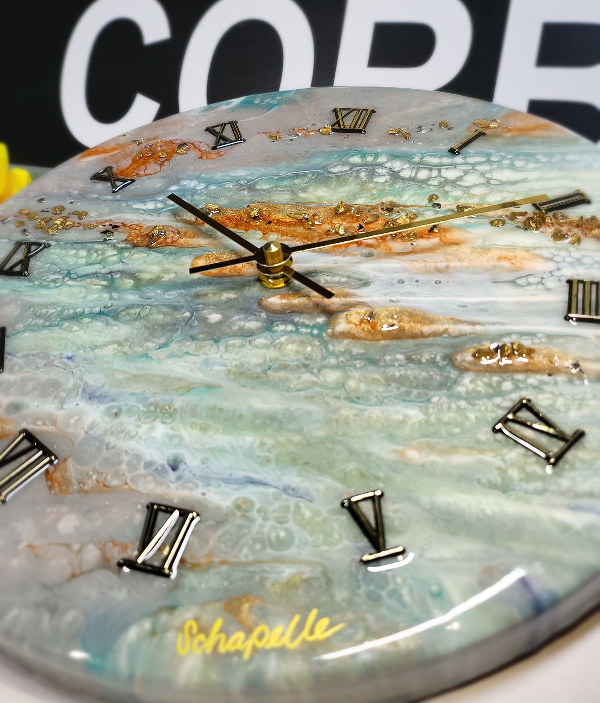 Epoxy Resin Wall Clock Regular (ab1795)