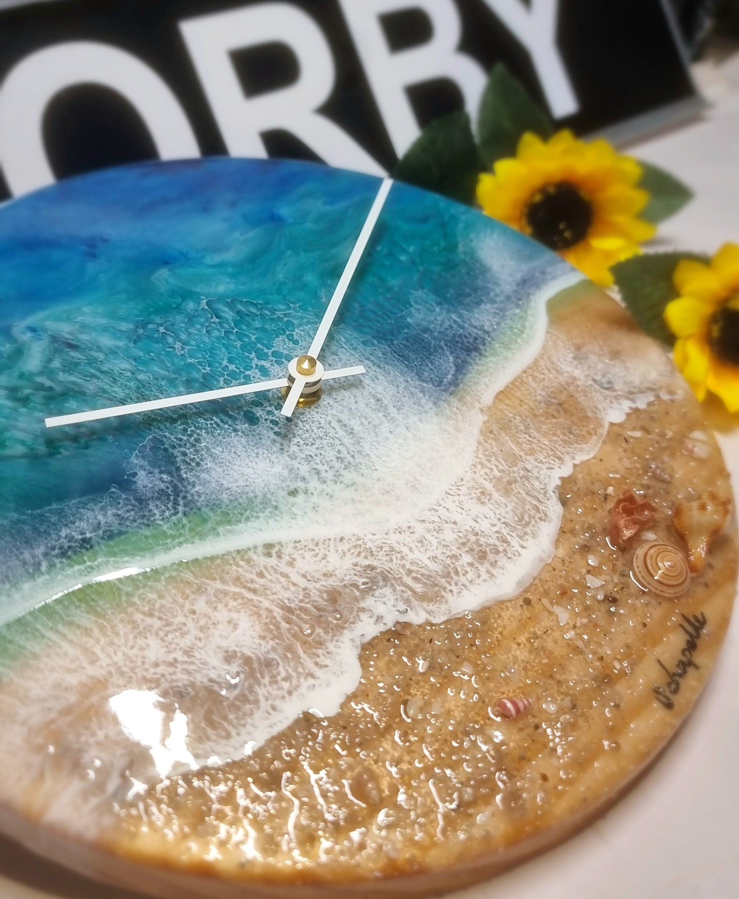 Epoxy Resin Wall Clock Regular (ab1700)