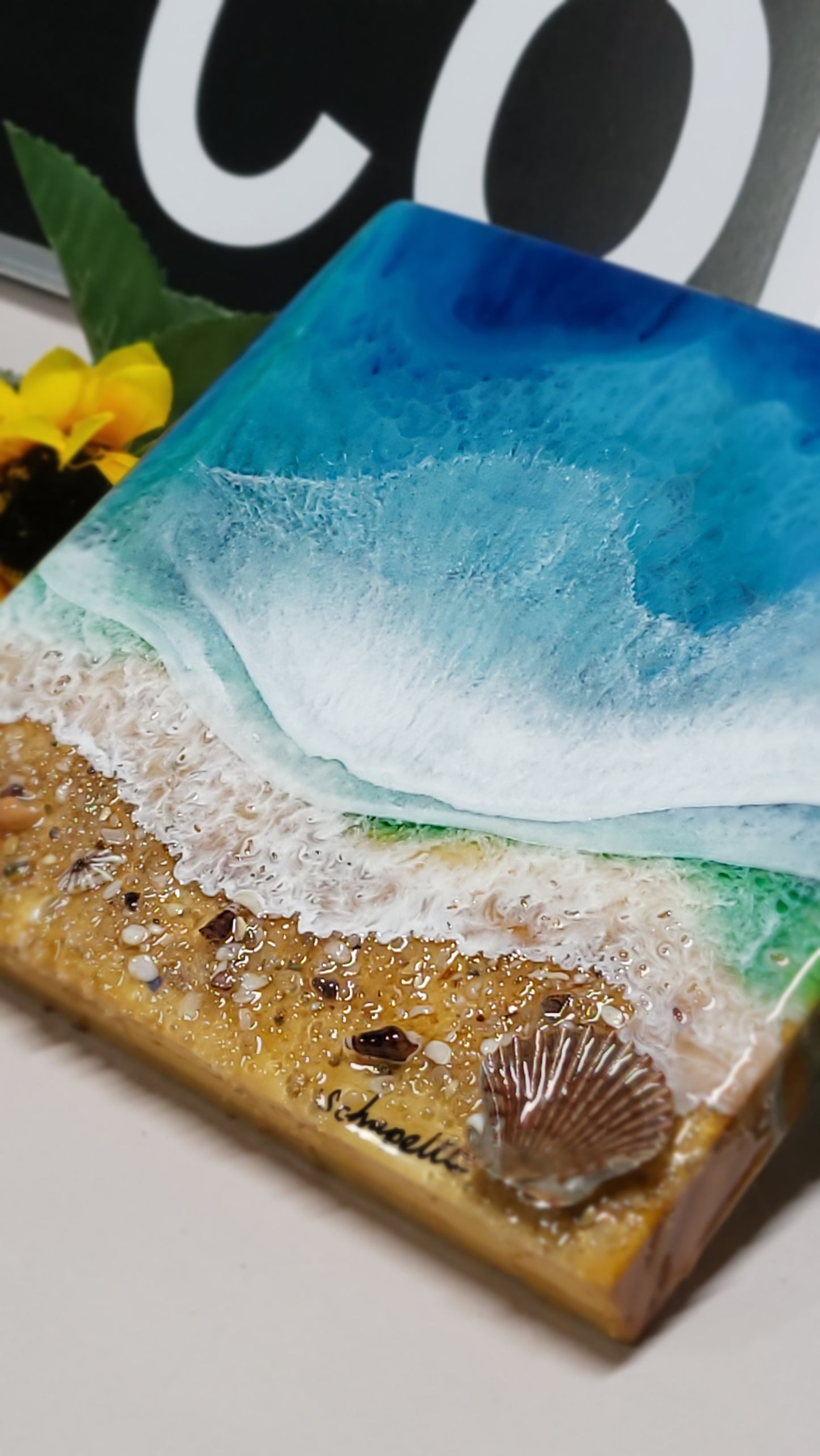 Epoxy Resin Ocean Wall Art (ab1715)