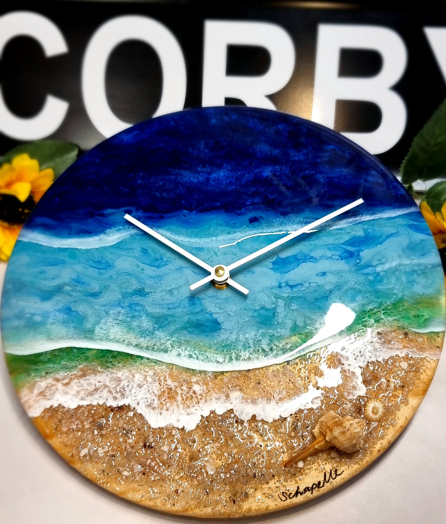 Epoxy Resin Wall Clock Regular (ab1620)