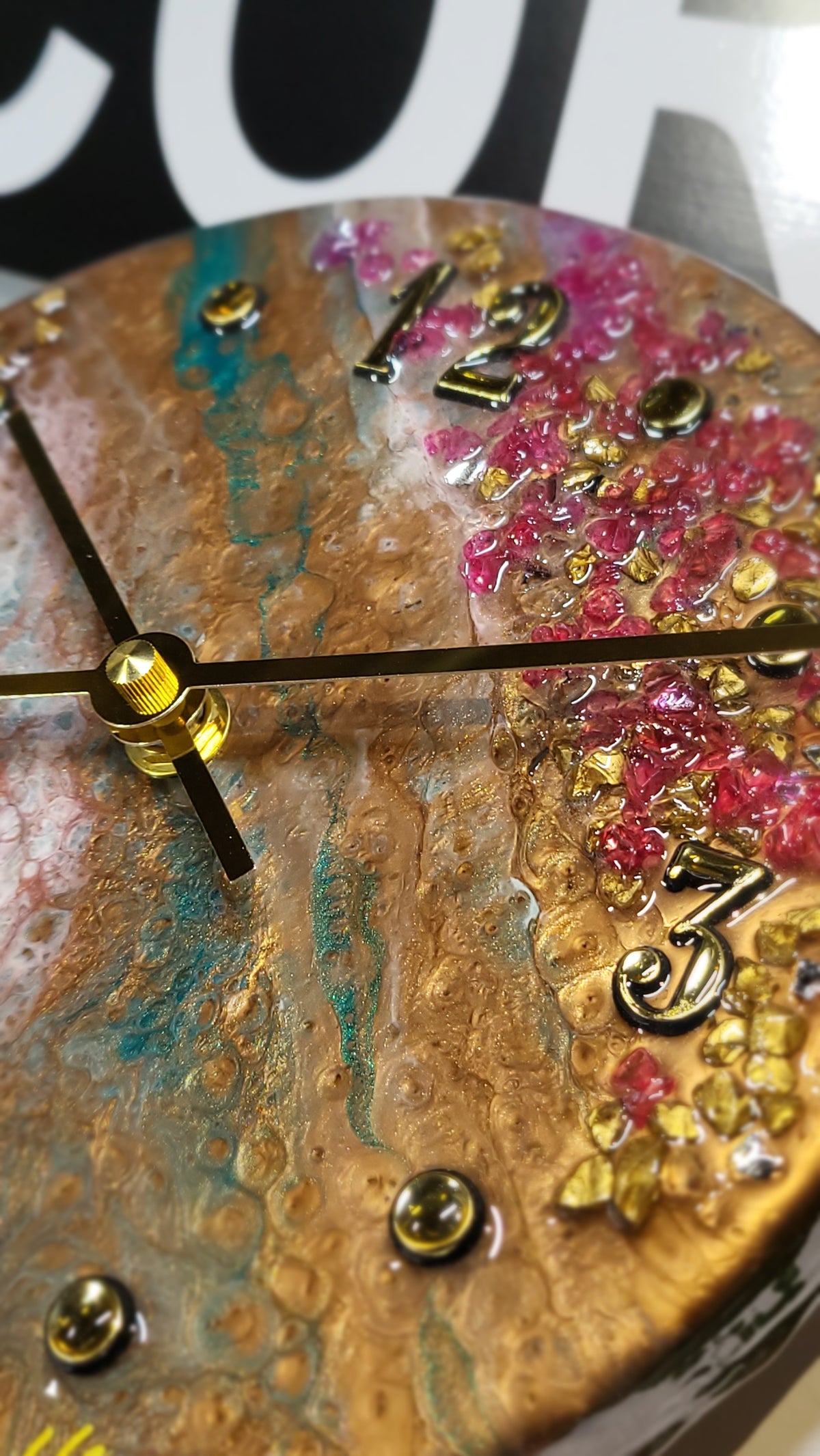 Epoxy Resin Wall Clock Small (ab1794)