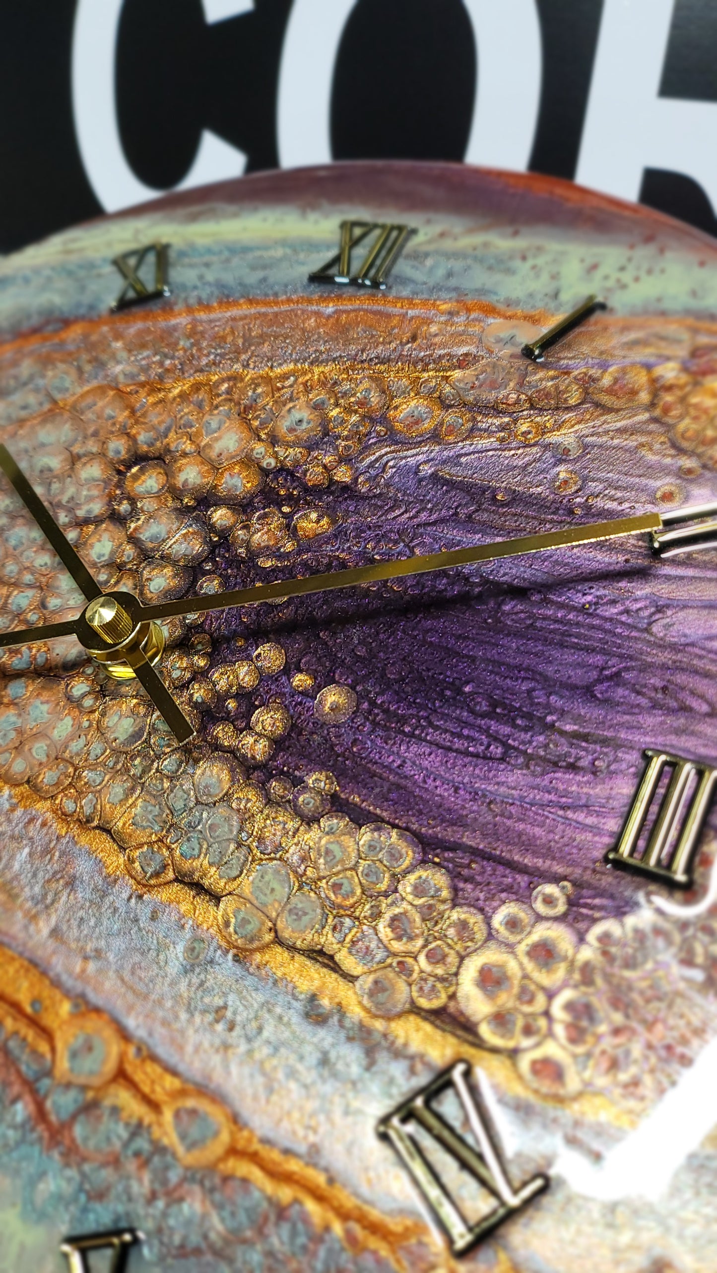 Epoxy Resin Wall Clock Regular (ab1743)
