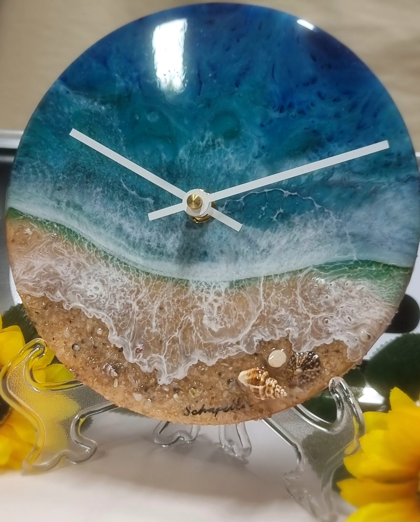 Epoxy Resin Wall Clock Small (ab1695)