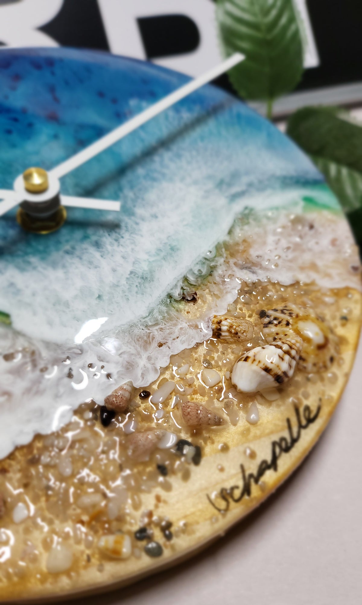 Epoxy Resin Wall Clock Small (ab1785)