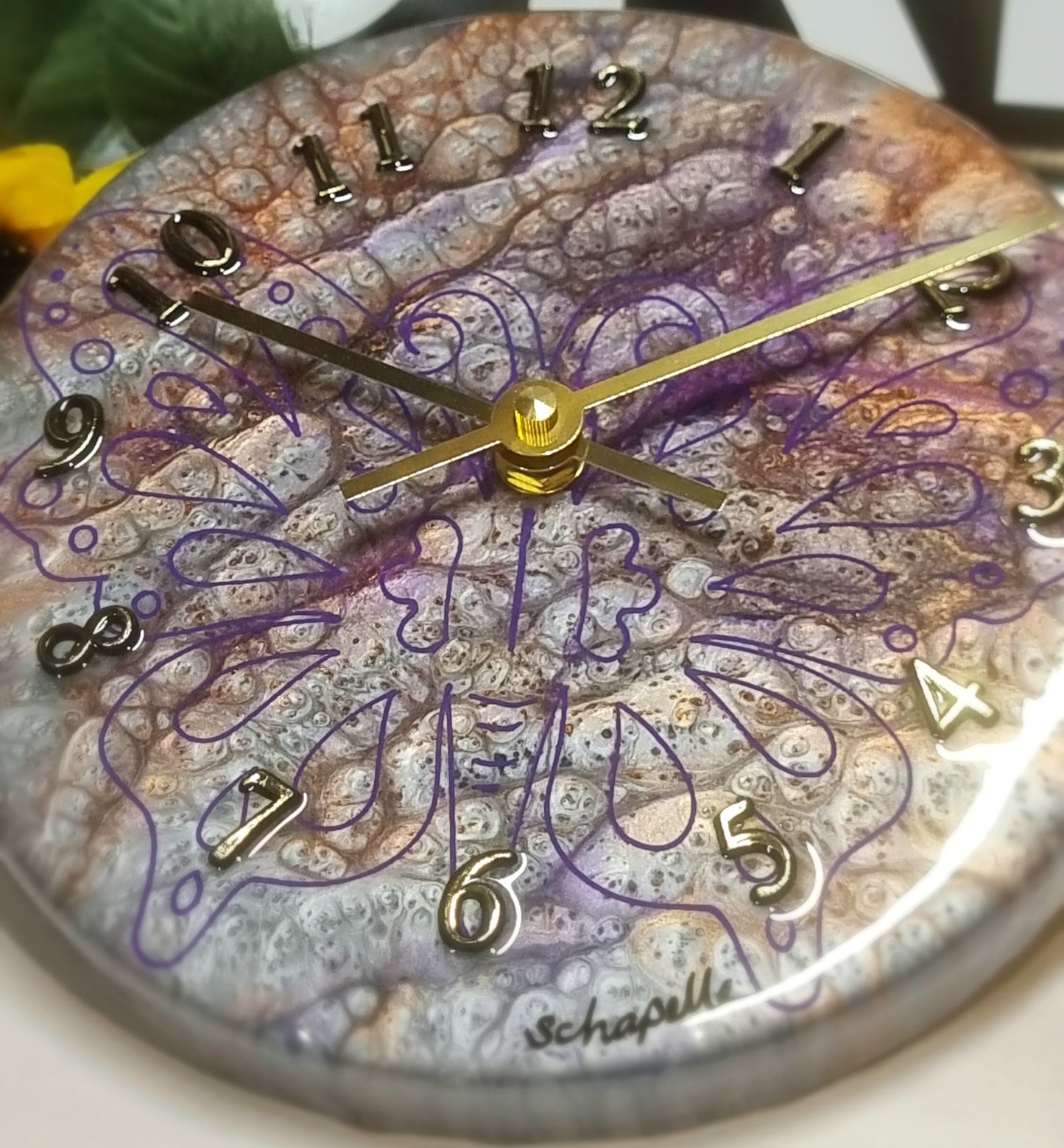 Epoxy Resin Wall Clock Small (ab1699)