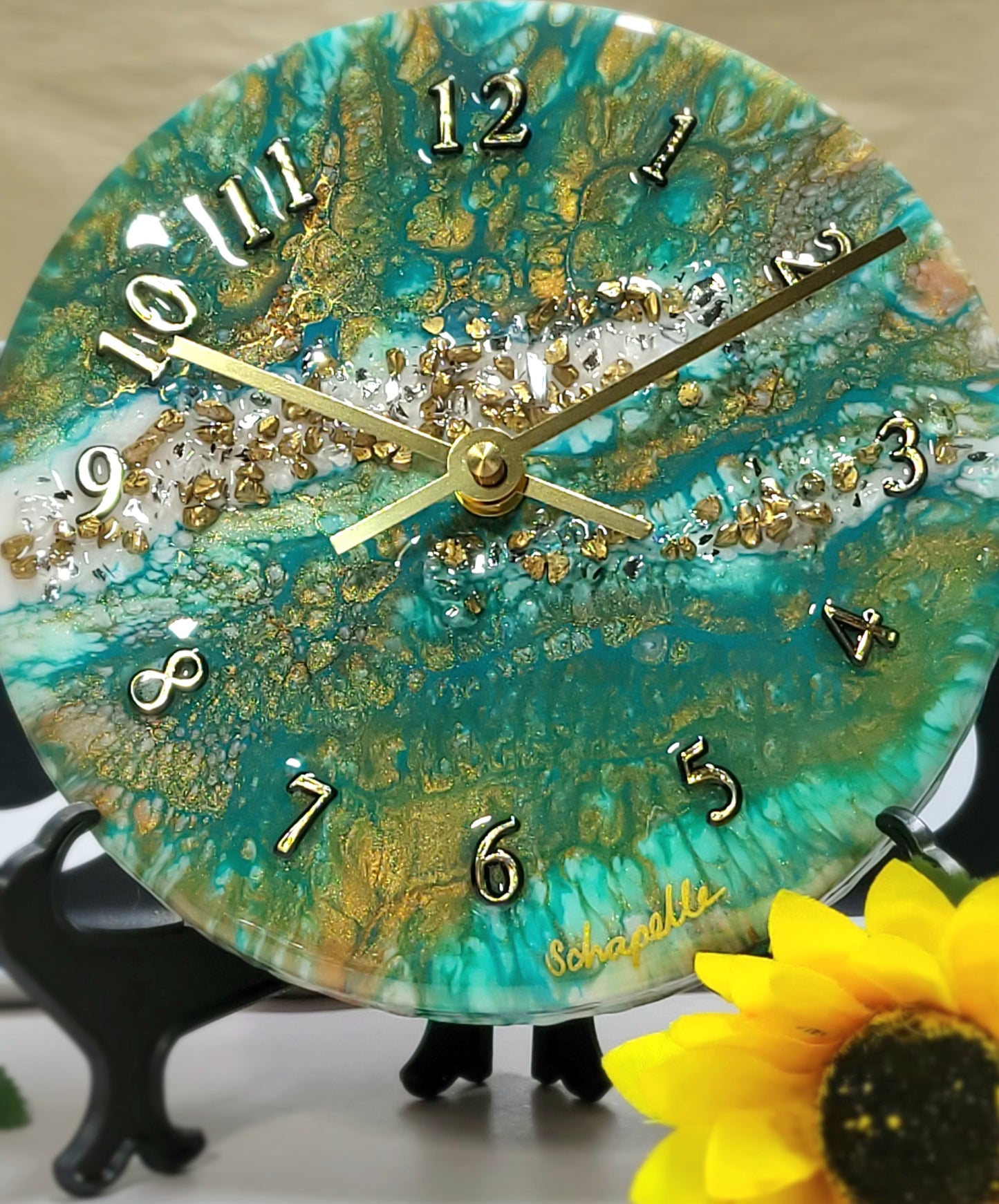 Epoxy Resin Wall Clock Small (ab1747)