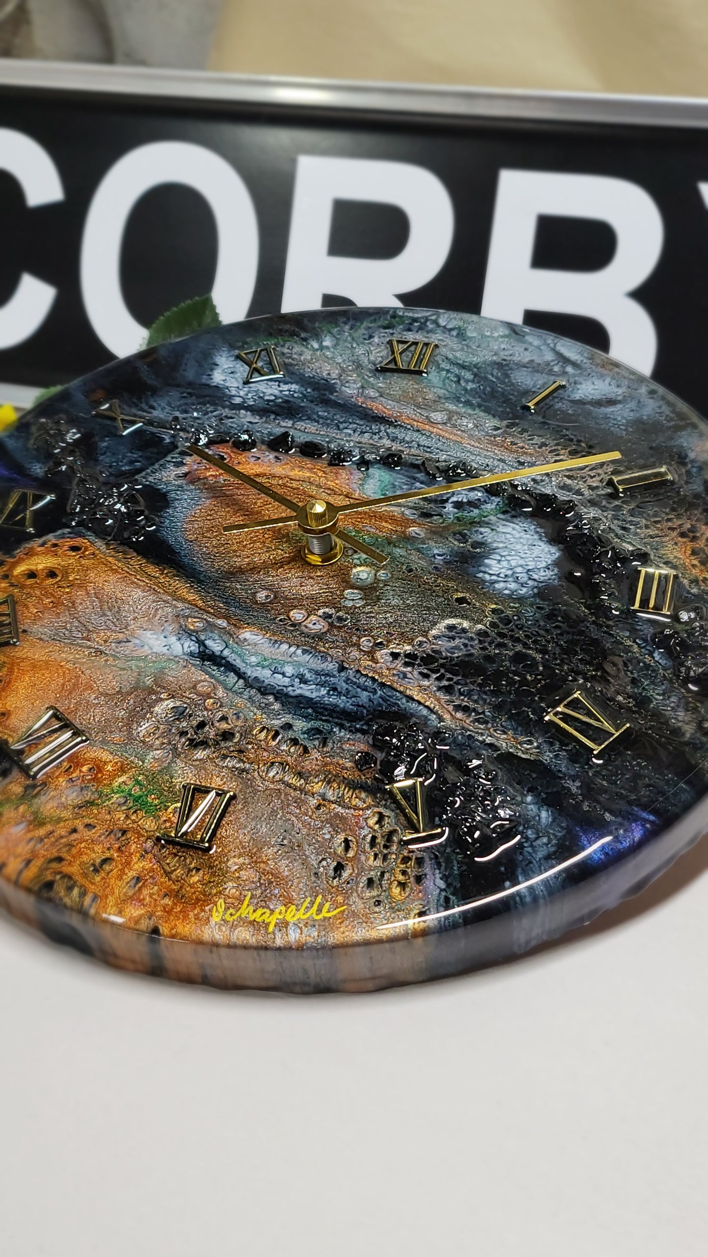 Epoxy Resin Wall Clock Regular (ab1739)