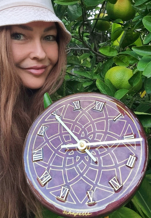 Epoxy Resin Wall Clock Small (ab1581)