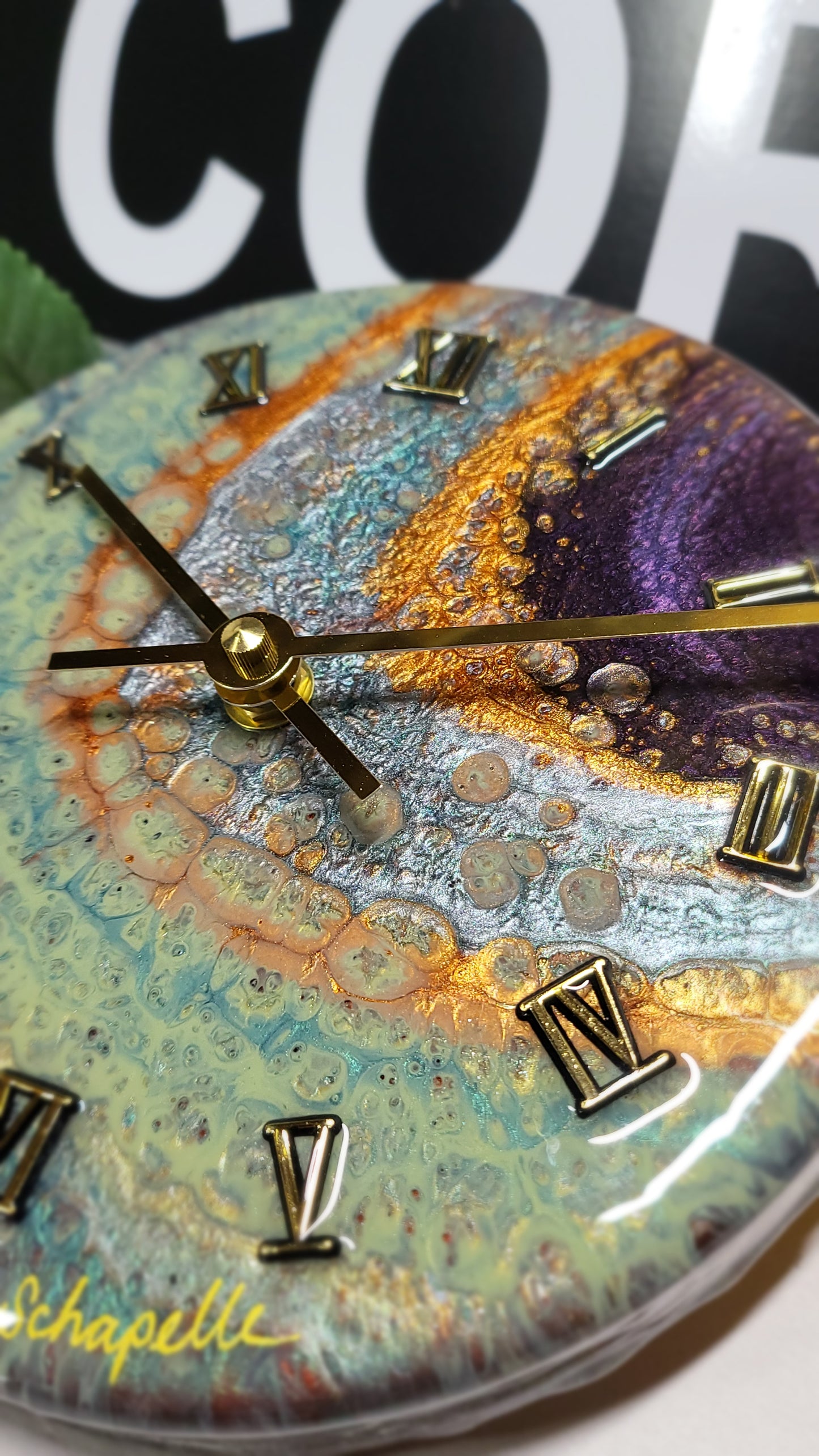 Epoxy Resin Wall Clock Small (ab1744)