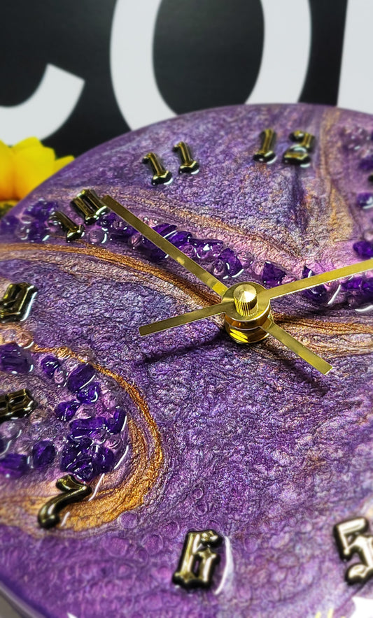 Epoxy Resin Wall Clock Small (ab1726)