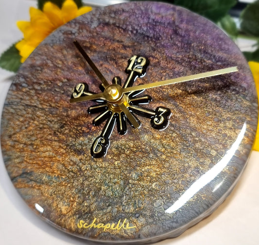 Epoxy Resin Wall Clock Small (ab1543)