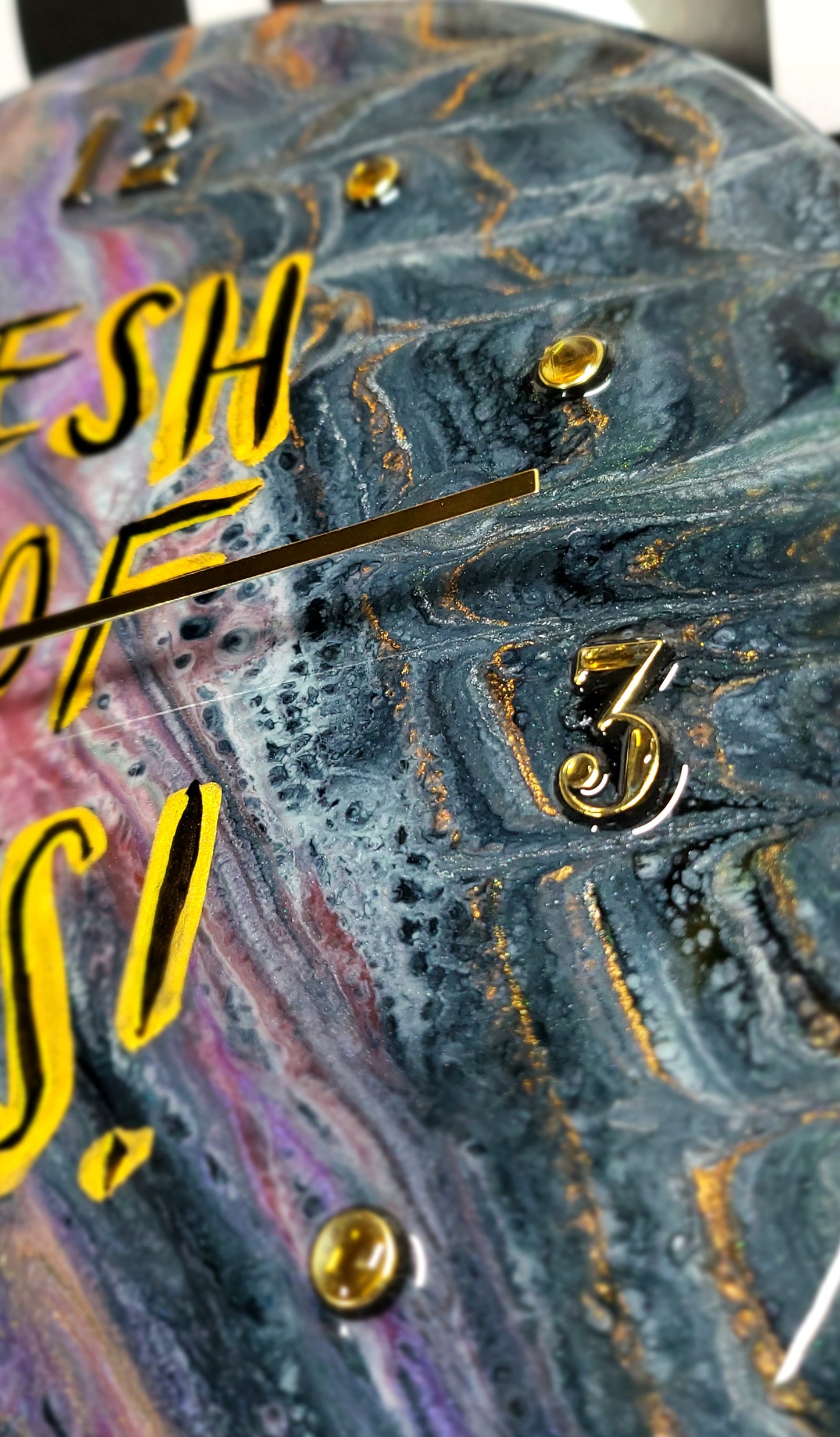 Epoxy Resin Wall Clock Regular (ab1723)