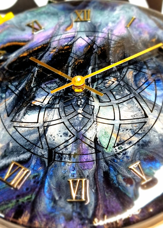 Epoxy Resin Wall Clock Regular (ab1555)