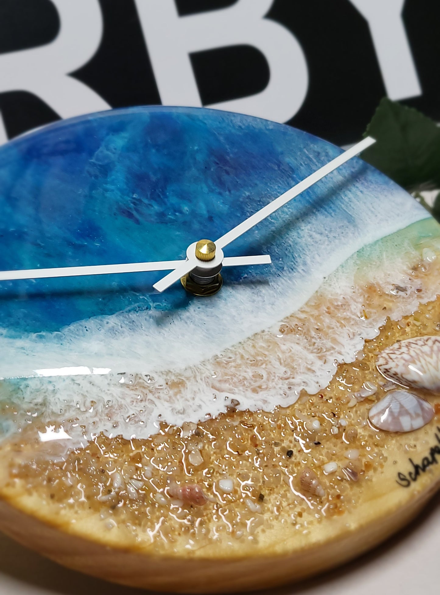 Epoxy Resin Wall Clock Small (ab1735)