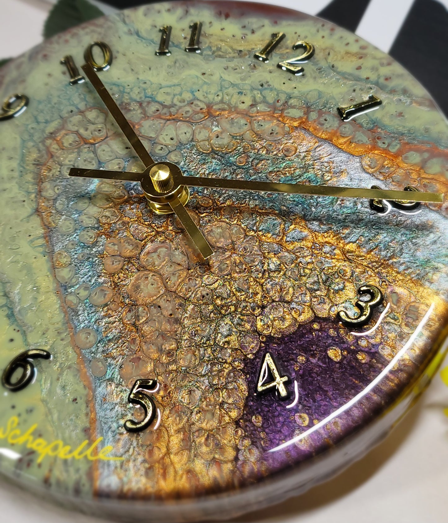 Epoxy Resin Wall Clock Small (ab1758)