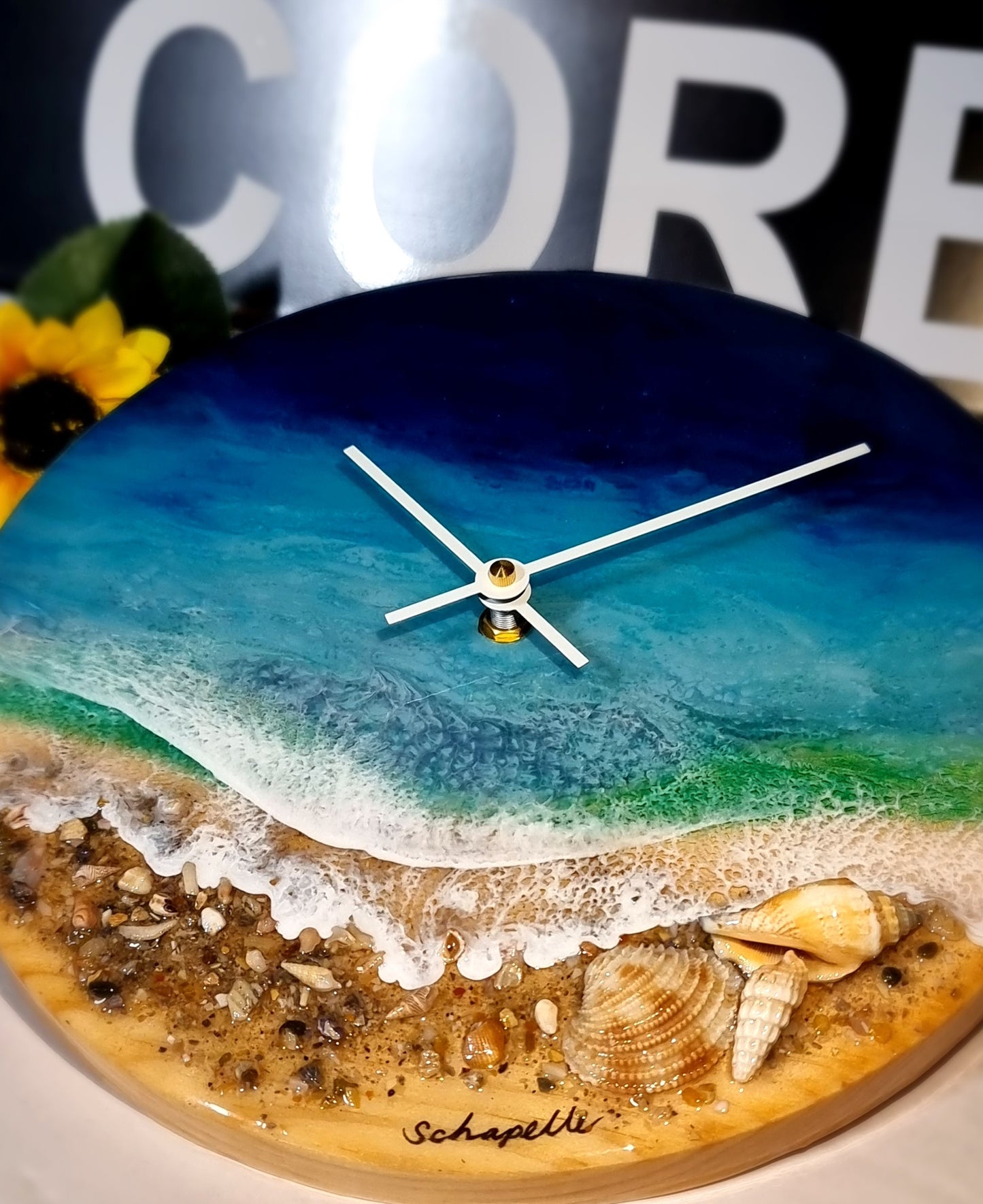 Epoxy Resin Wall Clock Regular (ab1477)