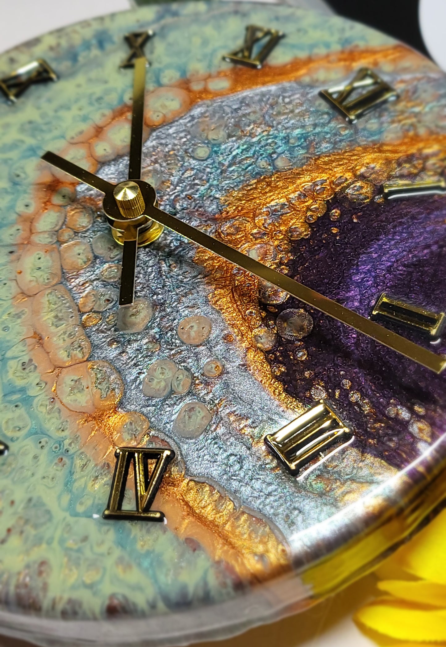 Epoxy Resin Wall Clock Small (ab1744)
