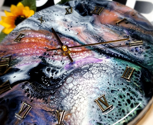 Epoxy Resin Wall Clock Regular (ab1587)