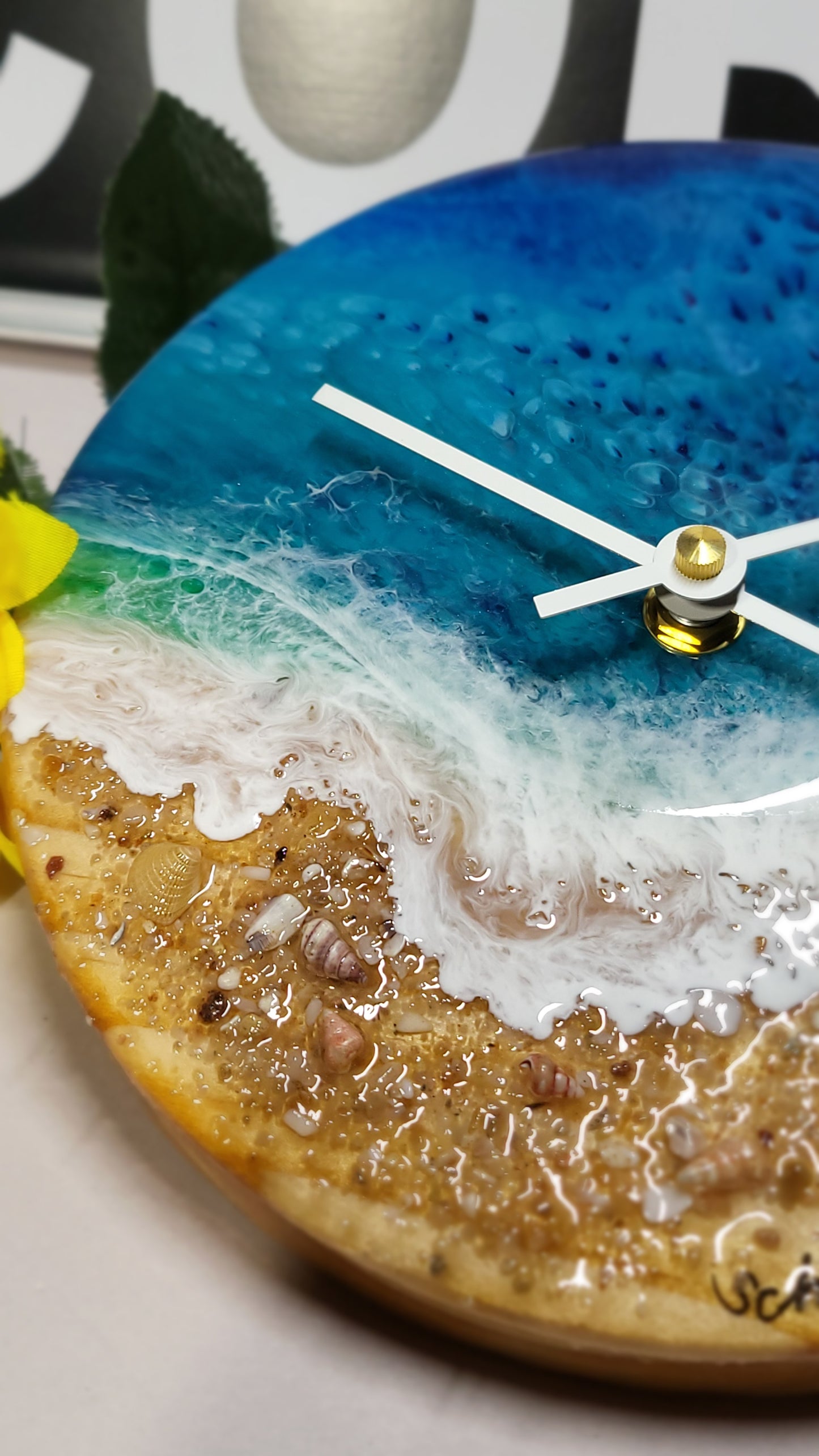 Epoxy Resin Wall Clock Small (ab1773)