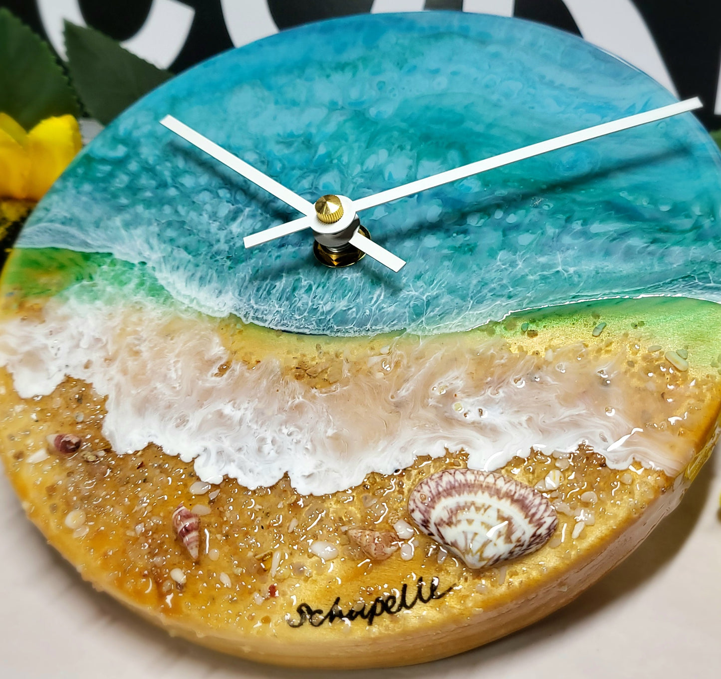 Epoxy Resin Wall Clock Small (ab1708)